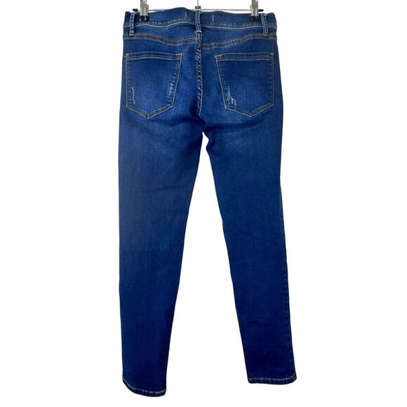 Free People Mid Rise Dark Wash Skinny Jeans‎ Size 26 - Picture 2 of 8